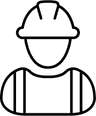 Icône ouvrier travaux